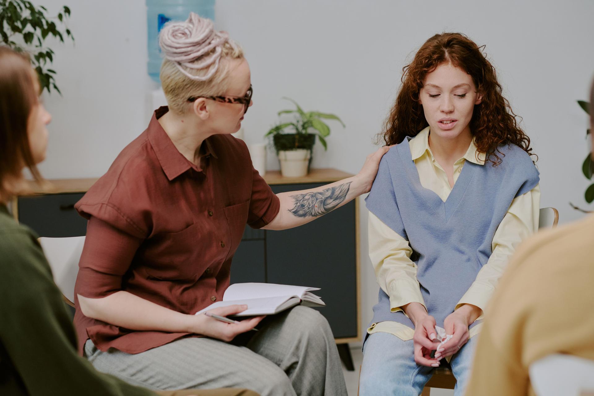 Counseling Session with Multi-Ethnic Group Meeting